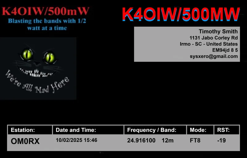 QSL card