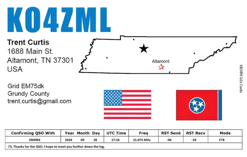 QSL card